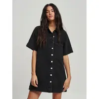 St MRLO Vestido 'DENIM SHIRT DRESS' negro
