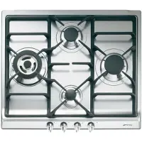 Smeg Placa De Gas Sr60ghs 60 Cm 4 Fuegos