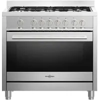 Vitrokitchen Cocina De Gas Butano Con Horno St9060ib 90x60 Cm 5 Fuegos