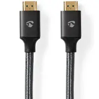 Nedis Cvtb34000gy100 Cable Hdmi De Alta Velocidad Sobre Ethernet Hdmi-hdmi 4k Arc 18 Gbps Algodón 10 M 60hz