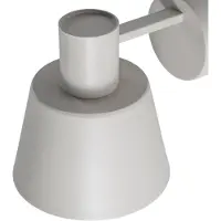 Sigma Aplique de pared Dunka, taupe, 1 luz, acero, E27, altura 17 cm