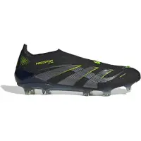 Adidas adidasBota de fútbol Predator Elite Laceless césped natural seco 40 Core Black / Carbon / Lucid Lemon Unisex