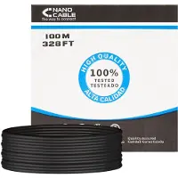 Nanocable Bobina De Red Utp Rígida Para Exteriores Cat5e 100 M