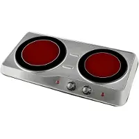 Kuken Estufa Vitrocerámica 2000w 2 Fuegos
