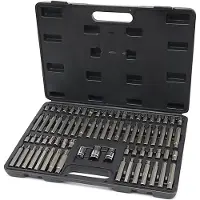 HBM Juego de vasos Hex, Torx, Spline y Ribe de 75 piezas