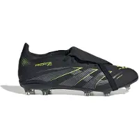 Adidas adidasBota Predator Elite Fold-Over Tongue para césped natural seco (infantil) 31 1/2 Core Black / Iron Metallic / Lucid Lemon Niño