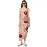 Scotch & Soda Linen Viscose Printed Mini Dress Abstract Sun Pink Talla: 36 | Mini Vestidos Outlet | Mujer | Rosa