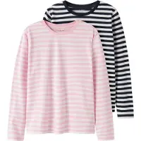 TWO SOON Camiseta azul noche / rosa / rosa claro / blanco