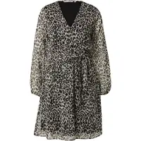 ONLY Vestido camisero 'ONLCera' crema / gris oscuro / negro