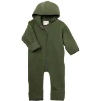 Engel - Baby Overall with Hood and Zip - Mono size 62/68, oliva