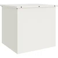 vidaXL Caja de almacenamiento para jardín, acero galvanizado, 55 x 50,5 x 50 cm, 117 litros