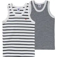 Petit Bateau Camiseta térmica azul noche / blanco