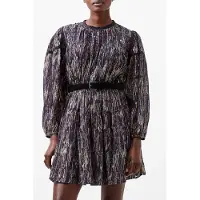 French Connection Carissa Lurex Jacquard Mix Drs Marine Talla: 8 | Mini Vestidos Outlet | Mujer