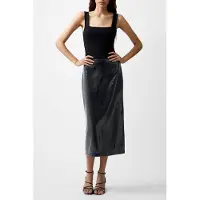 French Connection Amy Sequin Midi Skirt Gunmetal Talla: 14 | Faldas Midi Outlet | Mujer | Gris