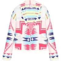 IZIA Cárdigan azul / marino / rosa / offwhite