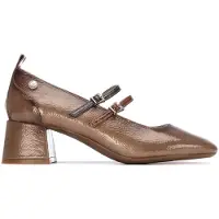 Xti para mujer. 14425501-BEIGE Zapatos 144255 marrón (39), 3 a 5cm, Hebilla, Casual, Fiesta, Clásico, Charol, outlet 2026.