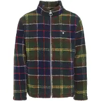 Barbour - Sudaderas - Tartan Fleece Zip Through Sweatshirt Classic Tartan - Talla L - Verde