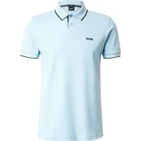 BOSS para hombre. 50506193 Polo Paul azul pastel (S), Casual, Algodón, Manga corta, outlet 2026.