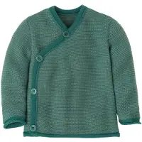 Disana - Kid's Mélange Jacket - Chaqueta de merino size 74/80, turquesa