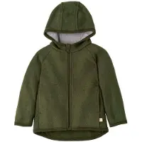 Disana - Kid's Walk-Jacke Zipp - Chaqueta de lana size 74/80, oliva