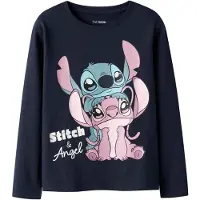 TWO SOON Camiseta 'Stitch' navy / turquesa / rosa / talco