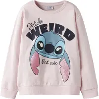 TWO SOON Sudadera 'Stitch' rosa / rosé / negro / blanco