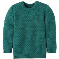 Disana - Kid's Aran-Pullover - jersey de lana size 86/92, turquesa