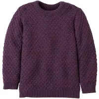 Disana - Kid's Aran-Pullover - jersey de lana size 86/92, morado