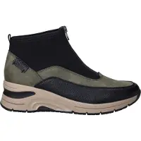 Rieker Botines verde claro / negro