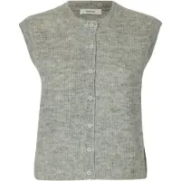 Selected Mezcla De Lana Chaleco De Punto Mujeres Gris M