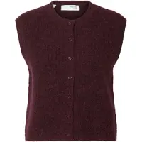 Selected Mezcla De Lana Chaleco De Punto Mujeres Violeta XS