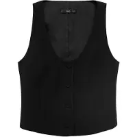 Mango Chaleco para traje 'Iguana' negro