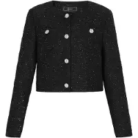 Faina Blazer 'Fashion Look' negro