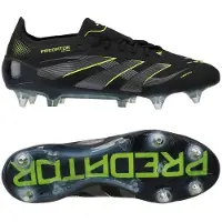 Adidas adidasBota de fútbol PREDATOR ELITE césped natural húmedo 39 1/3 Core Black / Carbon / Lucid Lemon Unisex