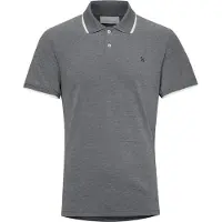 Casual Friday Camiseta 'Tristan' gris basalto / negro / blanco
