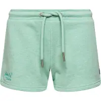 Superdry para mujer. W7110286A Short de punto de algodón orgánico con logotipo Vintage Logo verde (XL), Casual, Deportivo, Sostenible, Super