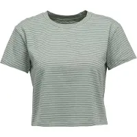 Black Diamond - Women's BD Stripe Crop S/S Tee - Camiseta de manga corta size L, gris