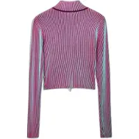Desigual , Chaqueta cremallera punto tornasolado, Mujer, Rojo, XL