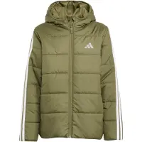 Adidas adidasChaqueta acolchada Essentials 3 Stripes 140 Olive Strata / White Niño