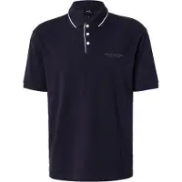 Armani Exchange para hombre. XM001557AF10363UB101 Polo Elástico marino (XS), Casual, Algodón, Manga corta, outlet 20