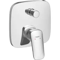 Hansgrohe HG Mezclador para bañera empotrado Logis, completo, cromo, con combinación de seguridad
