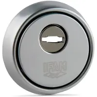 Ifam Escudo ES610CM, color plateado, acero, diámetro 64 mm, cromado