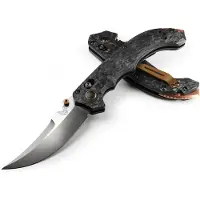 Benchmade Navaja Mini Bedlam Stonewash, Carbon Fiber