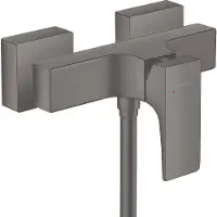 Hansgrohe Mezclador de ducha Metropol AP con palanca, acabado cepillado, para montaje en superficie
