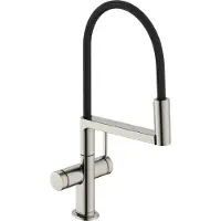 Hansgrohe Grifo de cocina monomando Talis Select M54 PowderSpray, versión semi-profesional, con 3 modos de funcionamiento