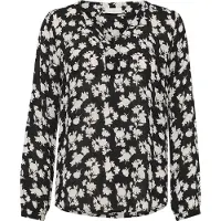 Kaffe Blusa 'KAAmber' negro / blanco