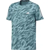 Adidas Unisex Performance Own The Run Allover Print T-shirt Mint To Talla: M | Tops Deportivos Outlet | Unisex | Cian