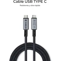 Subblim Cable Usb-c De Alta Calidad 1.5 M 240w