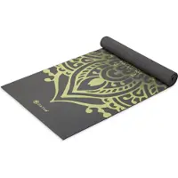Gaiam - Sundial Layers Yoga Mat 5 mm Classic Printed - Esterilla de yoga size 61 x 173 x 0,5 cm, oliva