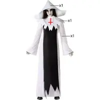 Atosa Disfraz De Mujer Zombie Nun